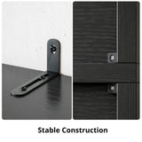 IRONCK Bookcase with Doors, Tall Bookshelf with Storage, Bookshelves and Bookcases with 8 Open Cubes for Living Room, Bedroom, Office IRONCK