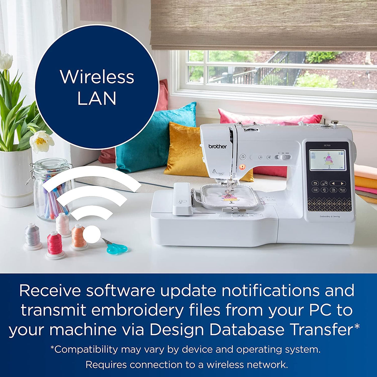 Brother SE700 Embroidery & Sewing Machine with Starter Bundle Brother