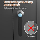 BlueWish 6'x10' Storage Shed, Outdoor Storage Shed with Sloped Galvanized Roof, Sheds & Outdoor Storage, Metal Tool Shed Storage House with 2 Vents for Garden Backyard Patio BlueWish