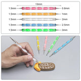 14 Polymer Clay Tools Acrylic Roller Clay Rolling Pin with Thickness Rings Tissue Blade Sculpting Earring Making Kit Supplies Slicer Knife Dotting Tool Jewelry Accessories Mini Cutters Press DIYOOHOMY
