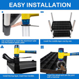 ANRYAGF Utility Carts with Wheels, 3 Tier Rolling Cart with Wheels, Kitchen Food Cart on Wheels, Heavy Duty Cart 510 lbs Capacity, Lockable Wheels, Rubber Hammer, 16.9" D x 31.5" W x 39.5" H ANRYAGF