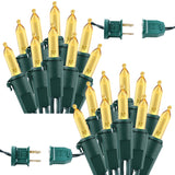 Brizled Warm White LED Christmas Lights, 2 Pack 33ft 100 Lights, Connectable for Trees, Home, Party, Indoor and Outdoor Decor Brizled