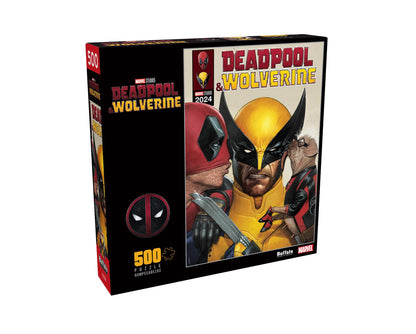 Buffalo Games - Marvel - Deadpool Comic Book - 500 Piece Jigsaw Puzzle for Adults -Challenging Puzzle Perfect for Game Nights - Finished Size is 21.25 x 15.00