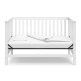 Storkcraft Hillcrest 4-in-1 Convertible Crib (White) - Converts to Daybed, Toddler Bed, and Full-Size Bed, Fits Standard Full-Size Crib Mattress, Adjustable Mattress Support Base Storkcraft