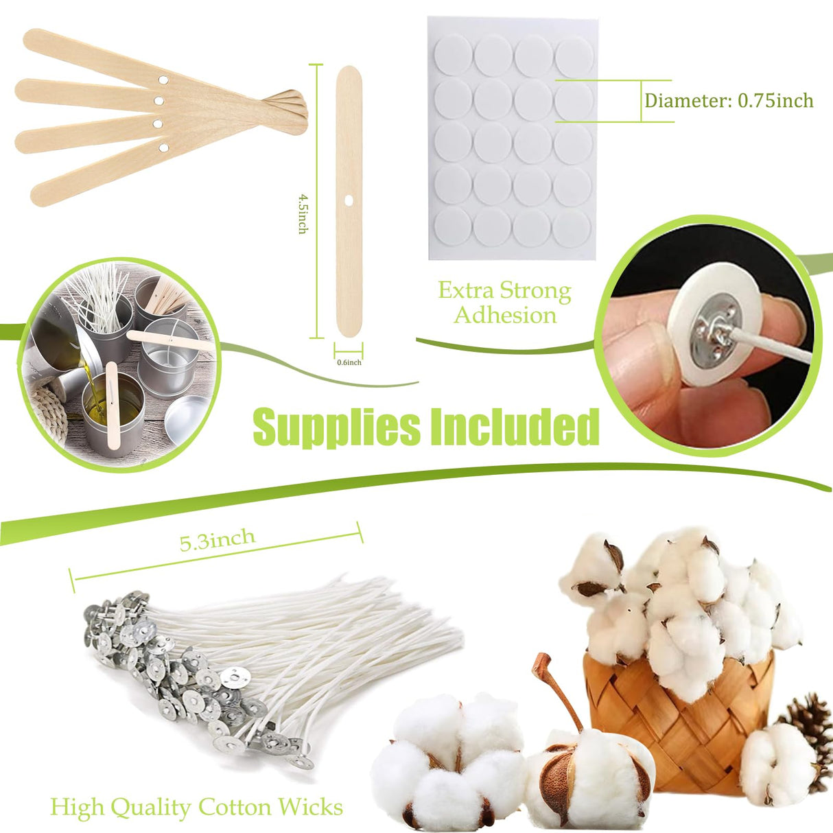 DINGPAI Natural Soy Wax for Candle Making, 2lb Organic Soy Wax Flakes, Premium Soy Candle Wax for Candle Making Supplies, Pure Candle Wax from Farm, No Harmless, Additives DINGPAI