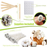 DINGPAI Natural Soy Wax for Candle Making, 2lb Organic Soy Wax Flakes, Premium Soy Candle Wax for Candle Making Supplies, Pure Candle Wax from Farm, No Harmless, Additives DINGPAI