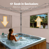 Quictent Privacy 10x10 Pop up Canopy Tent with Sidewalls and Roll-up Ventilated Windows, One Person Setup, Easy Outdoor Commercial Gazebo Shelter Enclosed Waterproof, Bonus 4 Sandbags Quictent