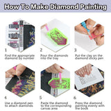 Cherry Blossoms Diamond Art Kits for Adults, DIY Landscape Diamond Painting Kits for Beginners, 5D Full Round Drill Diamonds Art Painting for Home Wall Decor Gift 12x16 Inch Generic