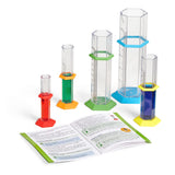 Hand2mind Starter Science Graduated Cylinder Set, Science Lab Equipment for Kids, Measuring Toys, Educational Science Kits, Chemistry Set, Science Supplies for Classroom (Set of 5) hand2mind