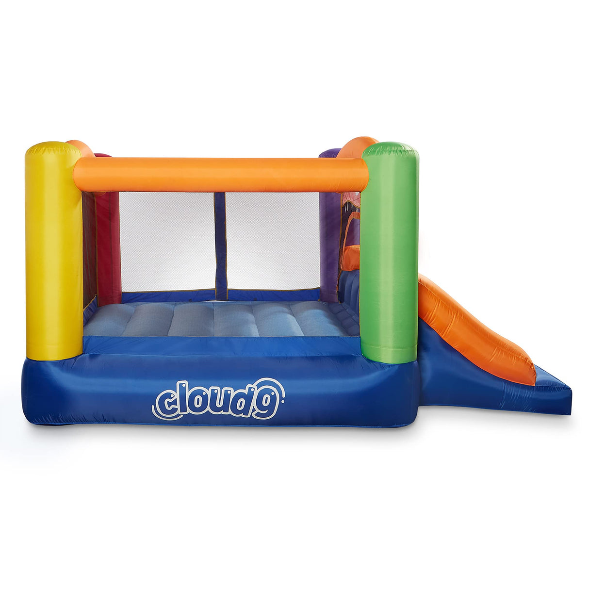 Cloud 9 Inflatable Bounce House and Blower, Monster Theme Bouncer for Kids with Slide, Includes Stakes and Repair Patches Cloud 9