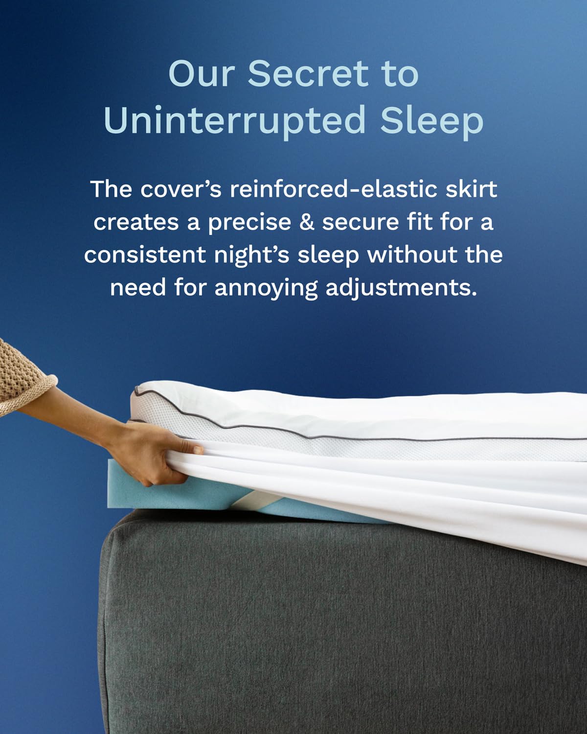 ViscoSoft 4 Inch Pillow Top Memory Foam Mattress Topper Twin XL - Cooling CertiPur-US Certified - Extra Long Hybrid Lux Dual Layer Mattress Pad - Perfect for College Dorms ViscoSoft