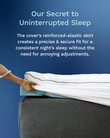 ViscoSoft 4 Inch Pillow Top Memory Foam Mattress Topper Twin XL - Cooling CertiPur-US Certified - Extra Long Hybrid Lux Dual Layer Mattress Pad - Perfect for College Dorms ViscoSoft