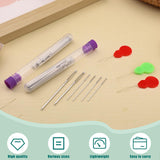 Bupete 65 Pcs Large Eye Blunt Needles Set, 12 Sizes Large Eye Sewing Needles, Tapestry Needles, Yarn Needles with Threaders, Embroidery Needles for Hand Sewing for Knitting Sewing Bupete