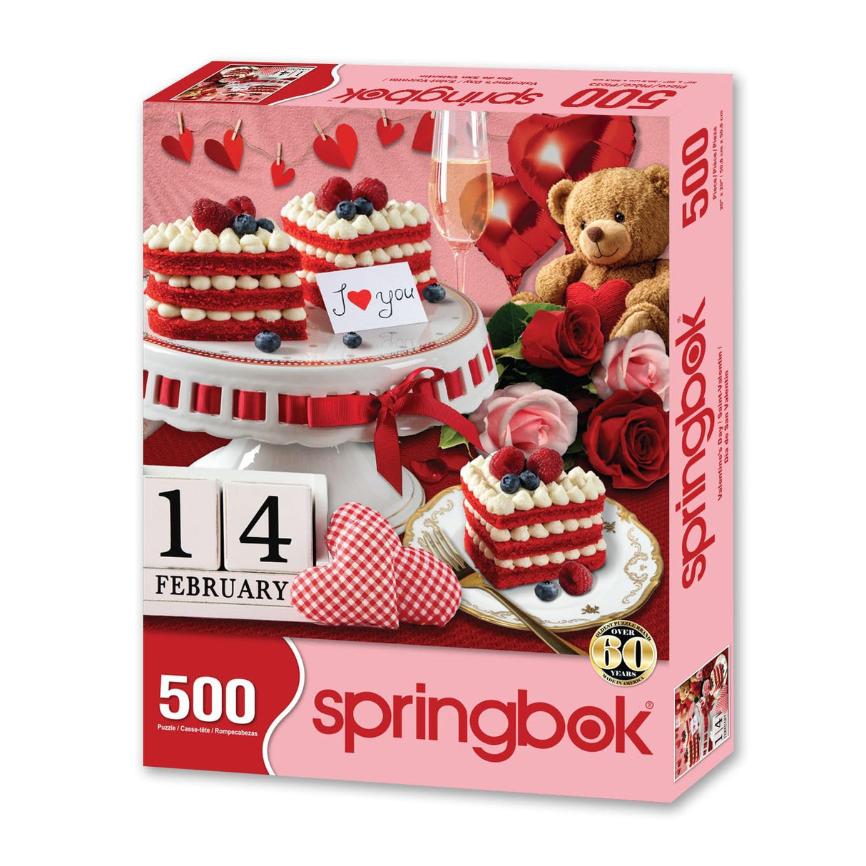 Springbok Valentines Day 500 Piece Jigsaw Puzzle for Adults and Families - Greaty Family Game Night Activity - Unique Precision Fit Pieces - Made in The USA Springbok