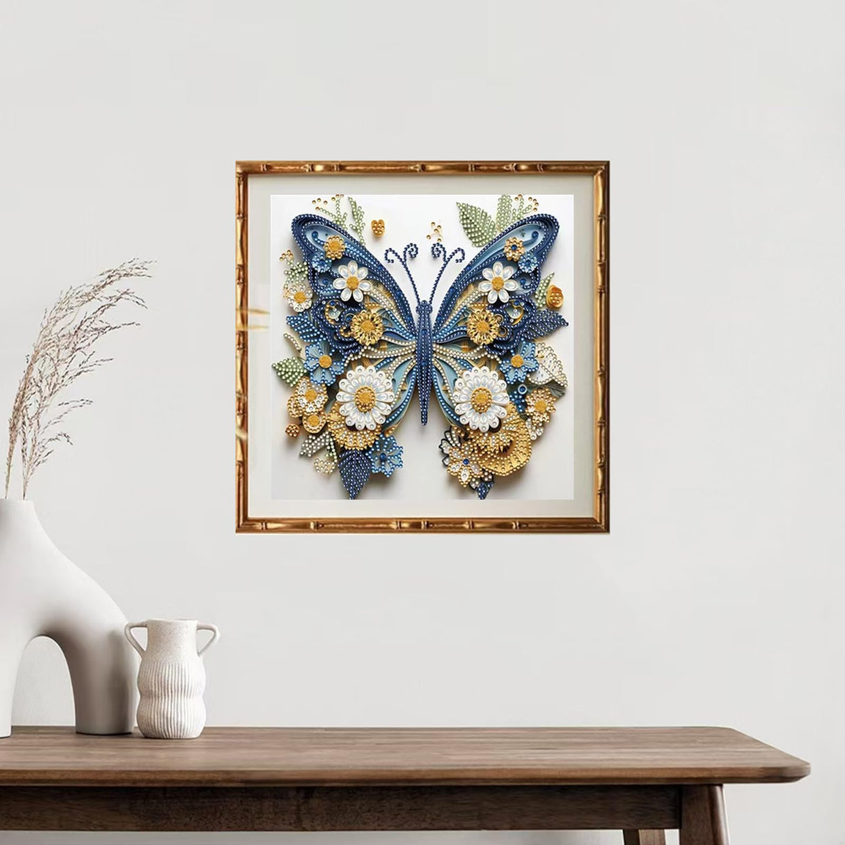 Woteilus Diamond Art Kits for Adults: Stitch Diamond Painting Butterfly for Beginners Special Shaped Animal Butterfly Diamond Art Kits 30 x 30cm, 9.8 x 9.8 inch Woteilus