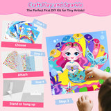 Marlrin Gem Sticker Kit for Kids, 8 Unicorn Princess Themes, Crafts Kits for Girls Ages 4-8, Arts & Crafts Toys, Diamond Art Kits for Kids - Birthday and Christmas Gift for Girls Ages 3, 4, 5, 6, 7, 8 Marlrin