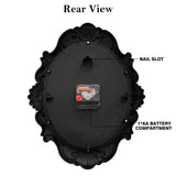 AYRELY® 14 Inch Oval Rustic Wall Clock, Wall Clocks Battery Operated, Country Style Silent Non Ticking Clock, Decorative for Kitchen, Home, Living Room, Farmhouse, Bedrooms AYRELY