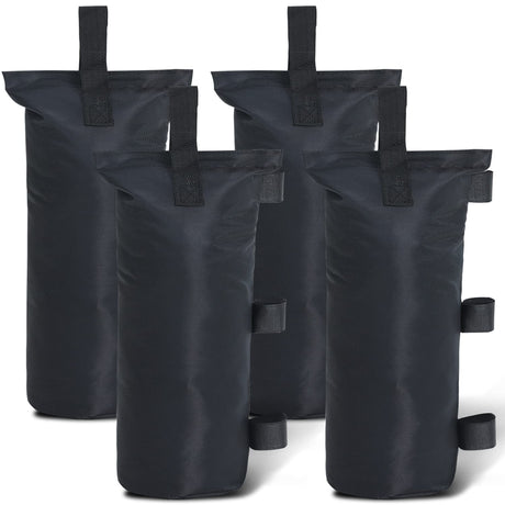 ABCCANOPY Canopy Weights Set of 4-112LBS Sand Bags for Pop up Tent, Weight Bags for Outdoor Gazebo, Trampoline, Pergola, Black (Without Sand) ABCCANOPY