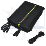 Goplus Trampoline Safety Net for 8FT 10FT 12FT 14FT 15FT 16FT Round Frame Trampoline, Weather-Resistant Breathable Replacement Enclosure Net with Adjustable Straps, Net Only Goplus