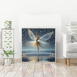 Lophomie Diamond Art Kits for Adults, 5D DIY Angel Wings Fairy Diamond Painting Kits for Adults Beginners, Diamond Dots Kits Gem Arts Crafts for Home Wall Decor 14x14 Inch Lophomie