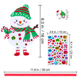 Winlyn 24 Sets Christmas Craft Kits Winter Crafts DIY Christmas Snowman Ornaments Decorations Art Sets Snowman Christmas Foam Stickers Arts and Crafts for Kids Holiday Art Project Classroom Activities Winlyn