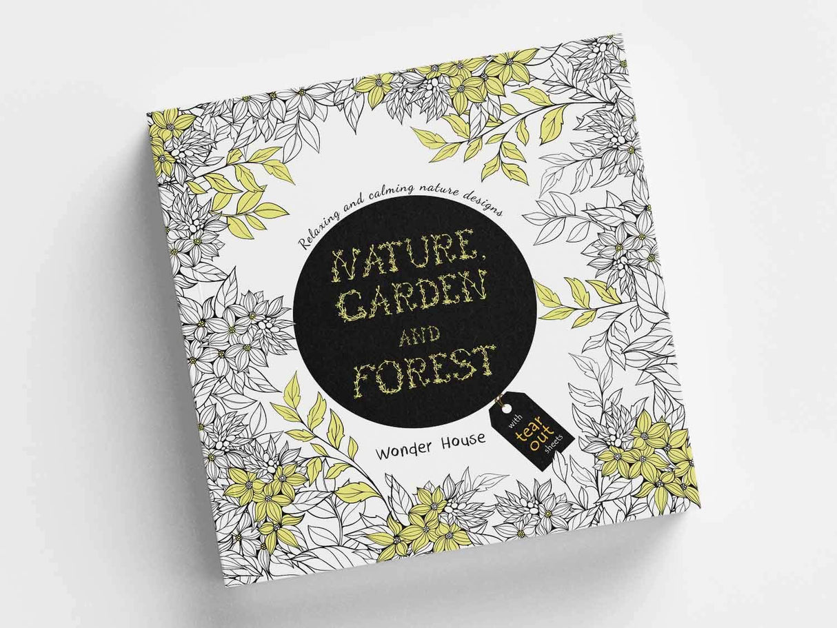 Nature, Garden and Forest: Colouring Books for Adults with Tear Out Sheets (Adult Colouring Book) [Paperback] Wonder House Books Editorial Wonder House