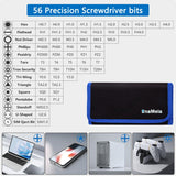 80 IN 1 Professional Computer Repair Tool Kit, Precision Screwdriver Set with 56 Bits, Magnetic Screwdriver Set for Laptop, PC, MacBook, Tablet, iPhone, PS4, Electronics, Gamer Tech Gifts for Men UnaMela