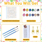 CraftCraze Paint by Numbers Kit for Adults, Adult Paint by Number Kits, Disco Ball Paint by Numbers for Adults Beginners, DIY Advanced Acrylic Painting on Canvas for Home Wall Art Decor 16x20 Inch CraftCraze