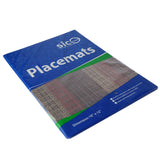 SICOHOME Placemats Set of 6, Red Vinyl Placemat for Dining Table, Home, Kitchen, Office and Outdoor SICOHOME