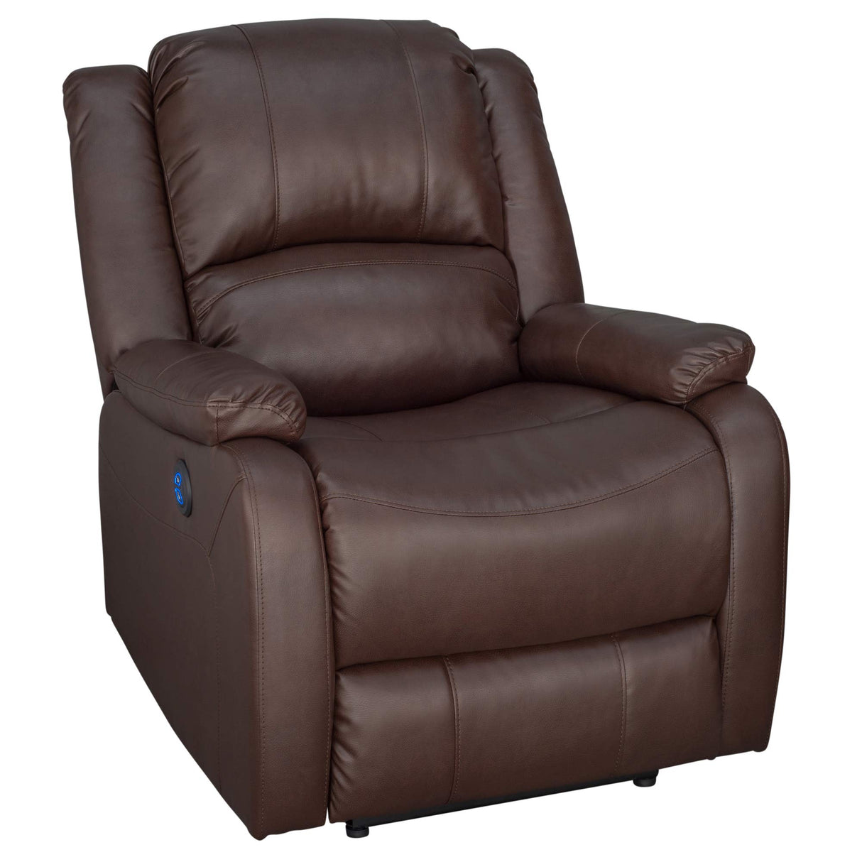 RecPro Charles Collection | 30" Powered Zero Wall Recliner | Wall Hugger Recliner | RV Living Room (Slideout) Chair | Mahogany, 1-Pack RecPro