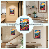 DOTZSO Rainbow Diamond Painting Kits for Adults, Easy DIY 5D Round Full Drill Diamond Art kit Diamond Dot Crystal Gem Art and Craft for Beginners Home Wall Decor 12x16 Inches DOTZSO