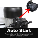 BUCKTOOL 1.2 HP Auto Start 750CFM Dust Collector with 3 Dust Collection Bag, 5.4 Cubic Bag Capacity and 5 PCS Reducer for Woodworking Bucktool