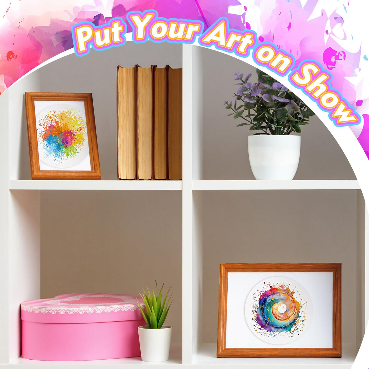 Fullhawl 120 Pcs White Cardstock Round Spin and Spiral Art Station Refill Paper 6.1 Inches Diameter Cardboard Circles for Crafts Circular Cardstock Cutouts for Paint Supply DIY Paper School Crafting Fullhawl