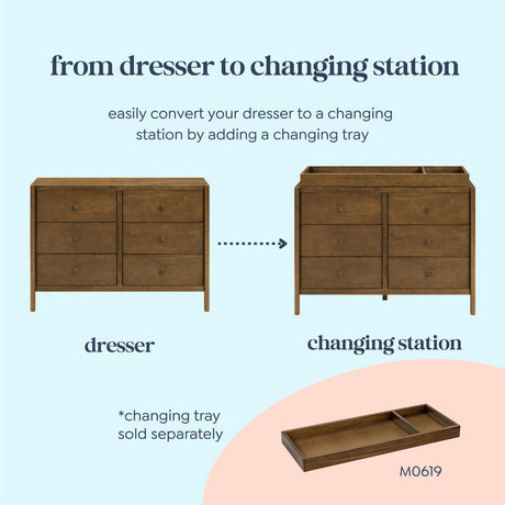 Davinci Birdie 6-Drawer Dresser DaVinci