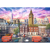 Trefl Walking Around London 4000 Piece Jigsaw Puzzle Red 54"x38" Print, DIY Puzzle, Great Britain, England, Creative Fun, Classic Puzzle for Adults and Children from 12 Years Old Trefl