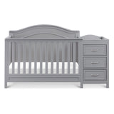 DaVinci Charlie 4-in-1 Convertible Crib and Changer Combo in Grey DaVinci