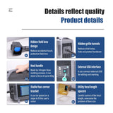 Fiber Laser Engraver Handheld Laser Marking Machine 30W Portable Laser Marker Engraving 100mm Logo Printing for Metal 110/220V 2 Dual Power Supply Laser Engraving Machine for QR Text,Nameplate XINCHENG PRECISION