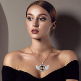 Junkin 18 Pieces Sublimation Rhinestone Wing Bezel Pendant Trays Set Including 6 Double Sided Rhinestone Trays Pendant Charms with 12 Sublimation Blank Discs for Jewelry Making (Silver) Junkin