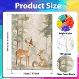 xcemhil 3 Pack Paint by Numbers Kit for Adults, Framed Paint by Number Animals, Fox and Bear Number Painting Kit for Beginners for Gift and Home Wall Decor 8x12 Inch xcemhil