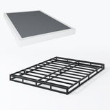 SHLAND Box Spring Queen - 3 Inch Heavy Duty Low Profile Metal Queen Box Springs for Bed, Mattress Foundation, Easy Assembly,Easy Clean Cover SHLAND