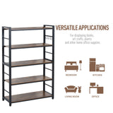 NAIYUFA 5-Tiers Bakers Rack,Microwave Oven Stand with Shelves,5 Tier Utility Storage Shelf with 5 Hooks,Multifunctional Shelf for Kitchen,Bathroom,Livingroom,Storehouse... NAIYUFA