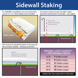 TentandTable 20 Foot x 20 Foot Party Tent Sidewall Kit, Complete 4 PVC Vinyl Wall Set - 2 Solid & 2 Window 7' Side Walls, Fits Commercial Standard Event Outdoor Canopy Tents, Tent Not Included TentandTable