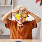 GOGREENWOVEN 12 PCS Halloween Crafts for Kids - DIY Monster Wooden Magnet Painting Kits with Googly Eyes - Halloween Party Favors for Ages 4-8 - Non Candy Trick or Treat Gifts & Classroom Prizes GOGREENWOVEN