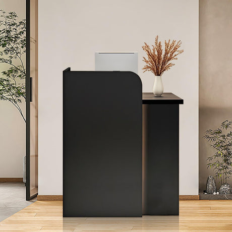 MINGRUIYU Wood Reception Desk, Modern Front Desk Reception Counter, for Restaurant Bar Counter, Company, Barbe MINGRUIYU