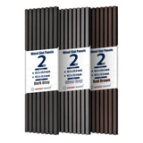 Wood Slat Panels, Interior Wall Decor Easy Installation, Soundproof Slatted Wall Panels 3D Acoustic Decoration for Office, Meeting Room, Café, Bars, Restaurant & Home, Deep Gray 2 Pcs 47.2×12.5 in WoveN SounD