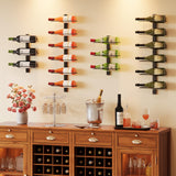 X-cosrack DIY 12 Bottles Wall Mounted Wine Rack, Detachable Wine Storage Organizer, Used Alone or A Set of 4, Wall Wine Display, for Kitchen, Dining Room, Bar, Wine Cellar X-cosrack