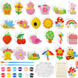 Seenelling 24 Sets Ceramics to Paint Kids Arts and Crafts Painting Kit Unpainted Plaster Statues Paint Your Own Ceramics DIY Paintable Plaster Figurines for Boys Girls Party Decor (Classic) Seenelling