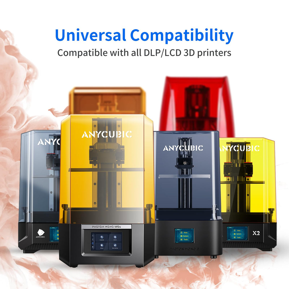 ANYCUBIC 3D Printer Resin, 405nm LCD UV-Curing 3D Resin, High Precision & Rapid Photopolymer Resin for LCD/DLP/SLA Resin 3D Printer (Light Beige, 1kg) ANYCUBIC