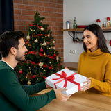 STYPOP 12 Pack Gift Boxes with Lids for Present - 6 Extra Large 17" (4" Deep) & 6 Large 14" (2" Deep) White Gift Boxes for Clothing Wrapping, Christmas STYPOP