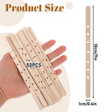 50PCS Candle Wick Holders for Candle Making, Wooden Wick Centering Tool for Candles Making Bars Wax Stick Clips Device Crafting Supplies Yuomeaz